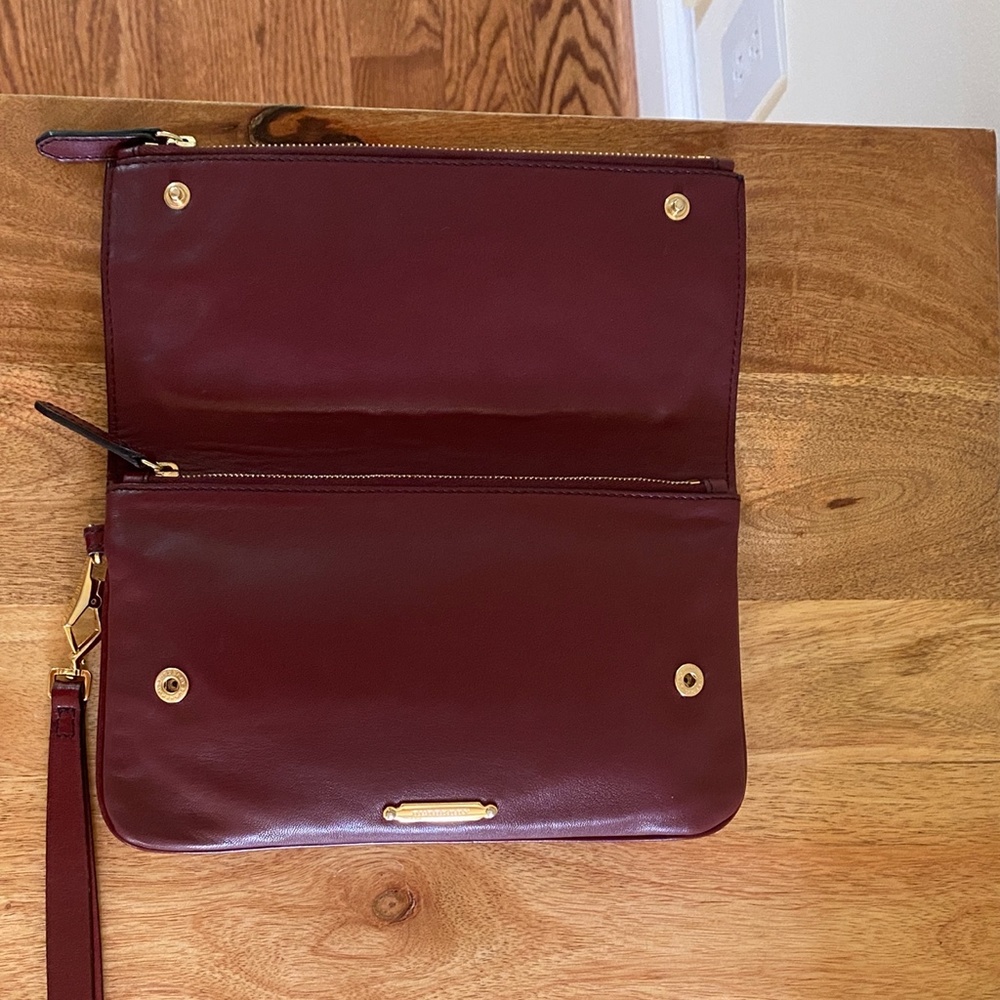 Burberry Deep Burgundy Wristlet - Picture 10 of 14